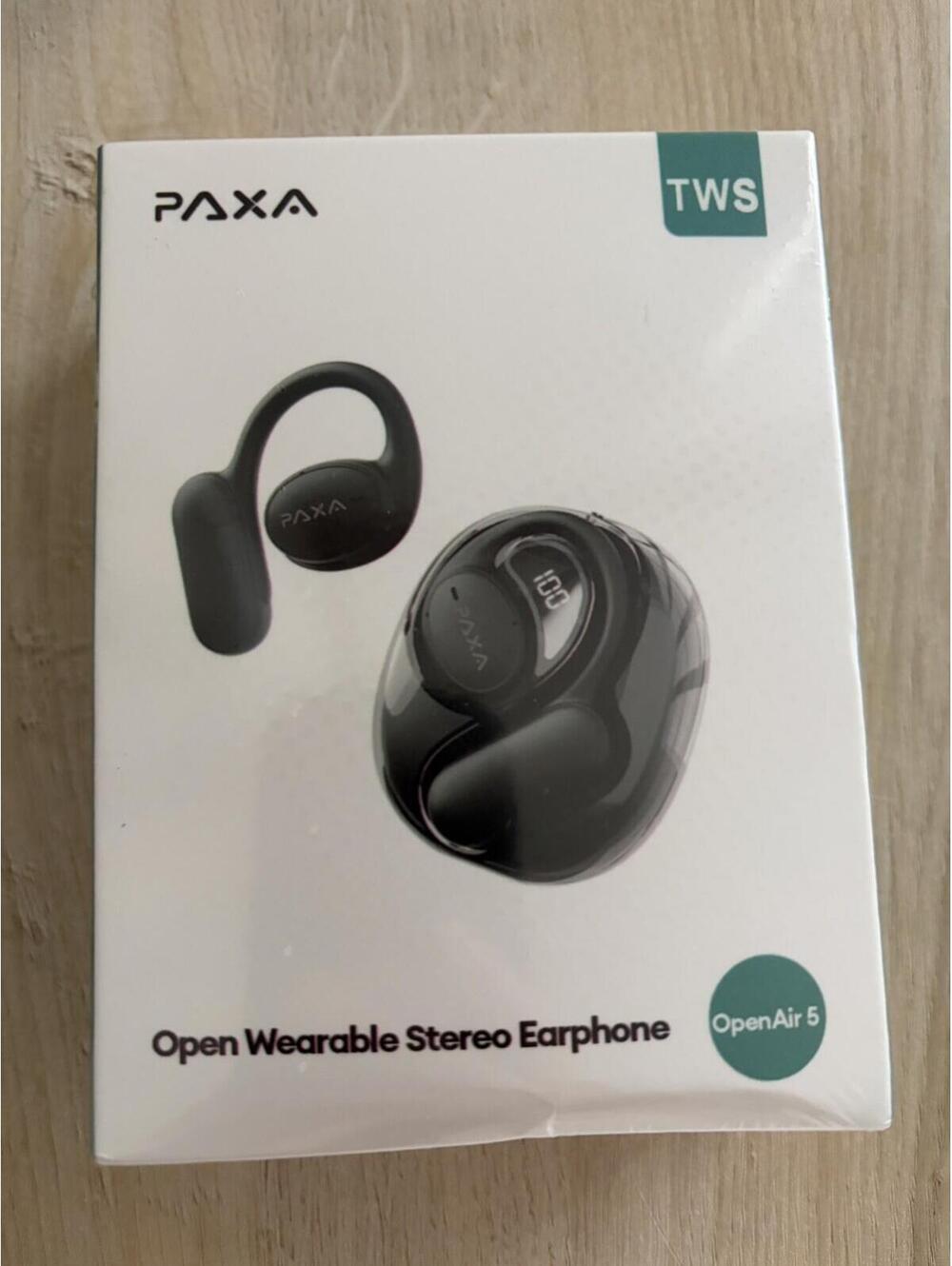 Paxa Open Wearable Earphones OpenAir 5 ~ Traslates 134 Languages Factory Sealed